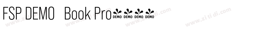 FSP DEMO   Book Pro字体转换